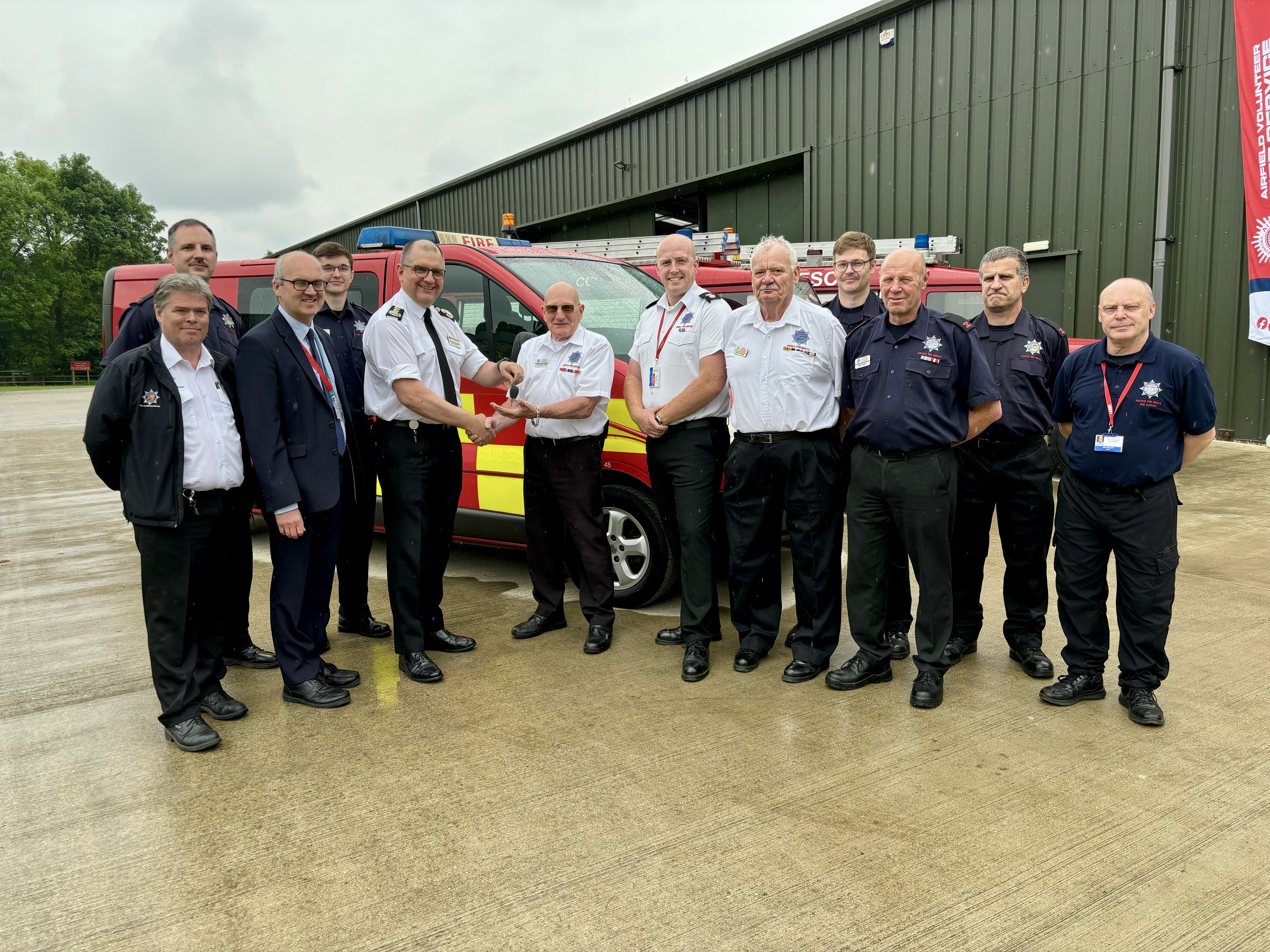 BFRS Hand Over The Keys To Shuttleworth’s Volunteer Fire Service
